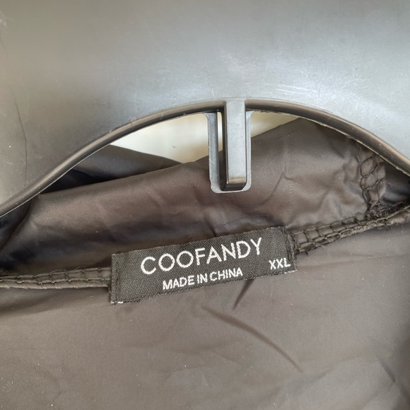 Coofandy Black Hooded Jacket Windbreaker Light Jacket size XXL - Picture 10 of 13